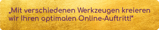 Mit verschiedenen Werkzeugen kreiren wir Ihren optimalen Online-Auftritt!